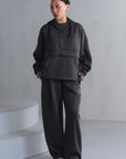TEXTURED WIDE LEG PANTS-CLOUDLUX