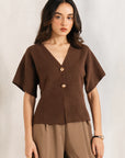 SHORT SLEEVE KNIT CARDIGAN