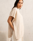 BOXY CABLE KNIT PULLOVER