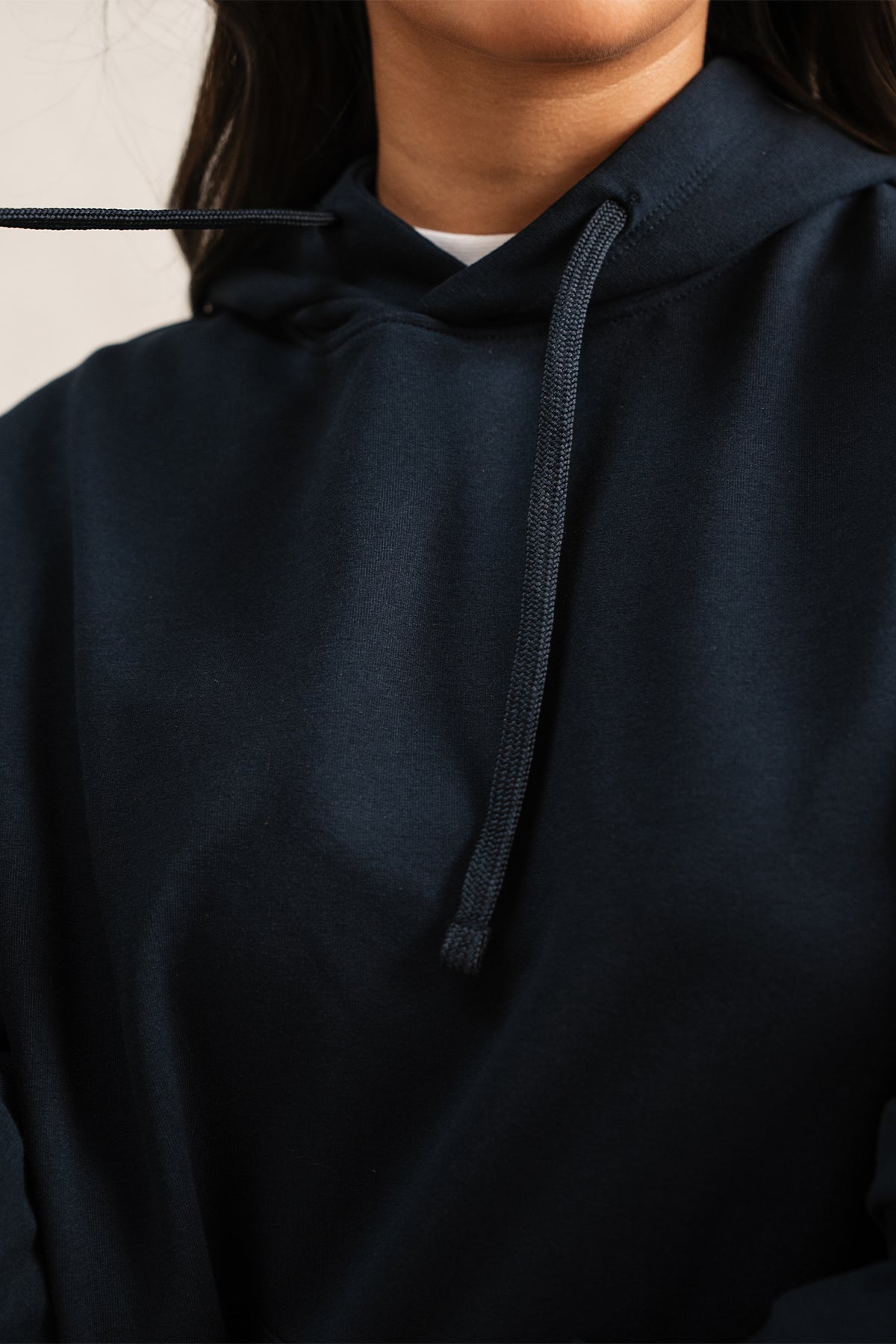 RELAXED LONG HOODIE-TERRY