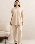 BOXY CABLE KNIT PULLOVER