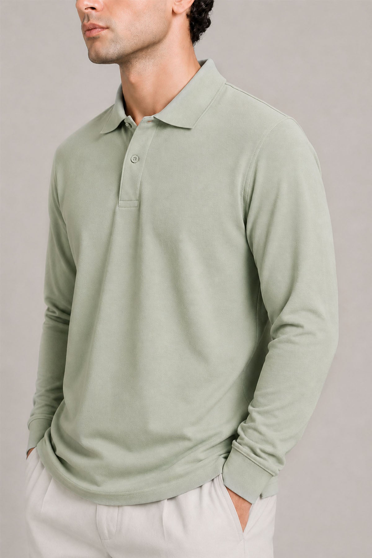FULL SLEEVE SUPIMA POLO T-SHIRT