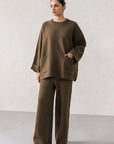 OVERSIZED CREW NECK KNIT SET