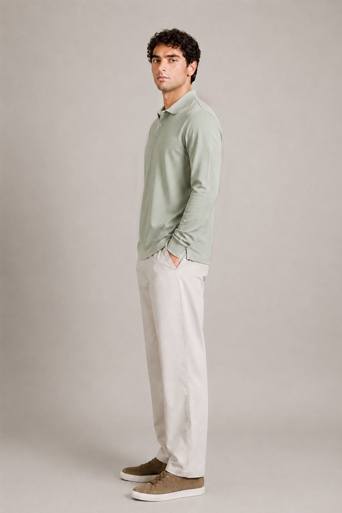 FULL SLEEVE SUPIMA POLO T-SHIRT