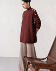 MOCKNECK OVERSIZED SWEATER