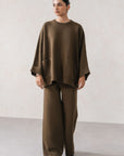 OVERSIZED CREW NECK KNIT SET