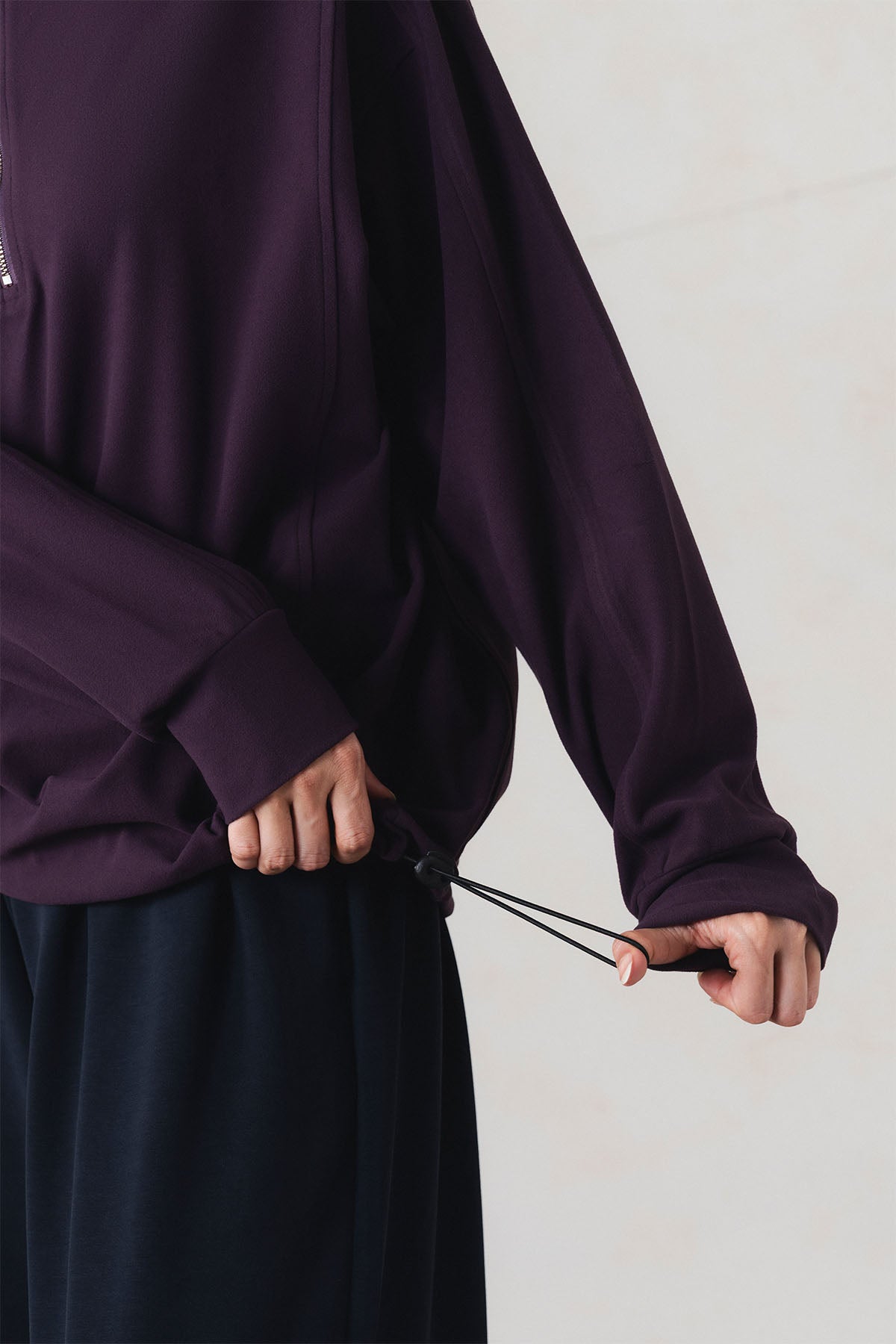 RELAXED QUARTER ZIP-CLOUDFORM