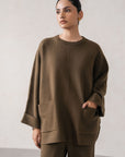 OVERSIZED CREW NECK KNIT SET