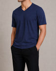 T-SHIRT V-NECK SUPIMA COTTON