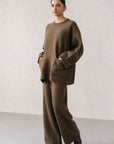 OVERSIZED CREW NECK KNIT SET