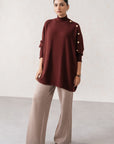MOCKNECK OVERSIZED SWEATER