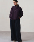 RELAXED QUARTER ZIP-CLOUDFORM