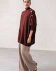 MOCKNECK OVERSIZED SWEATER