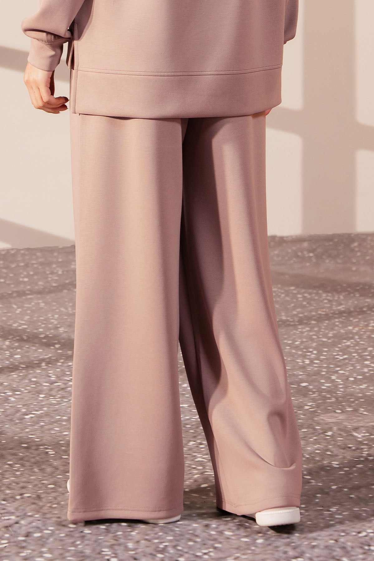 PLEATED WIDE LEG TROUSER CLOUDLUX
