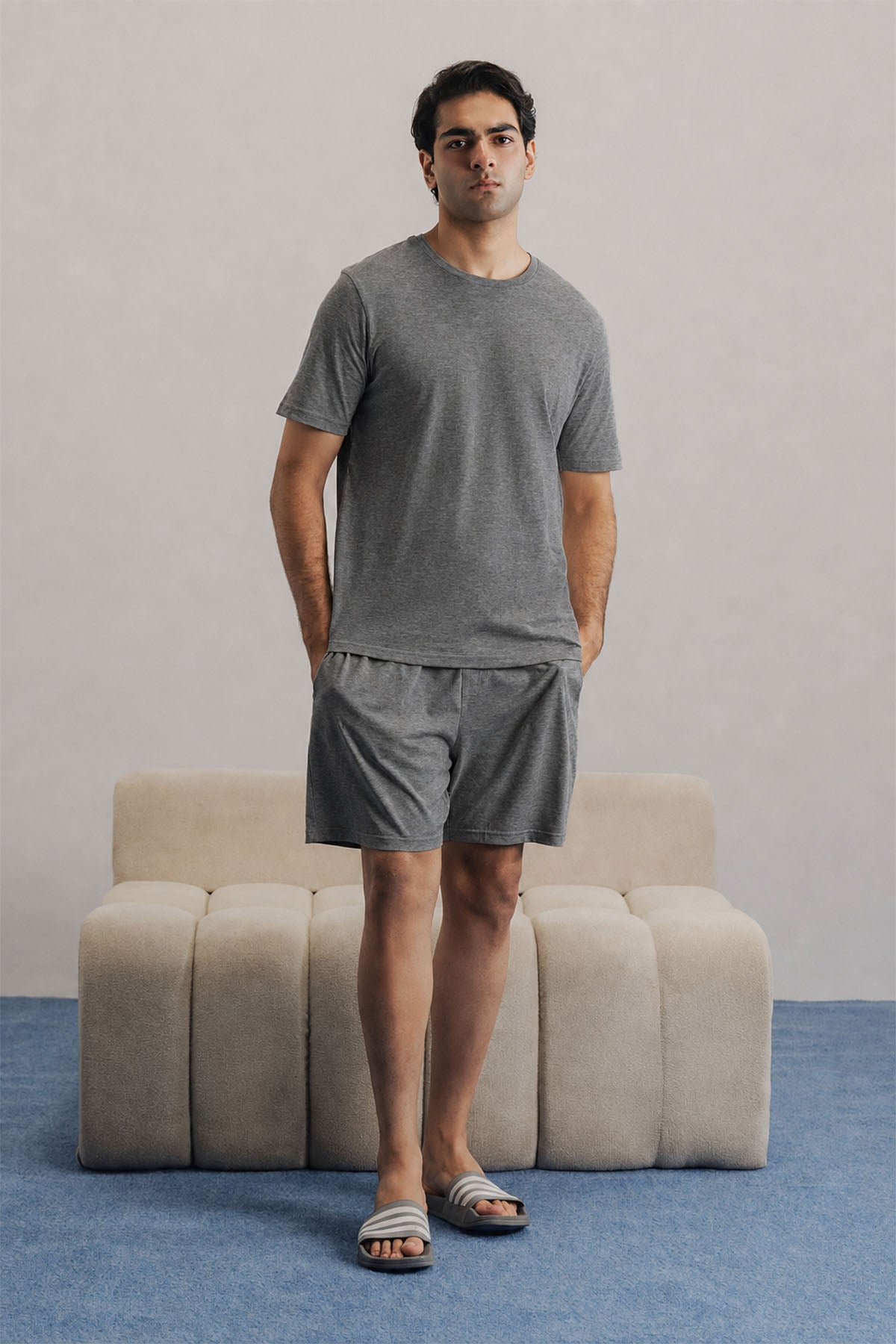 NIGHTSUIT - SHIRT AND SHORTS-100% SUPIMA COTTON