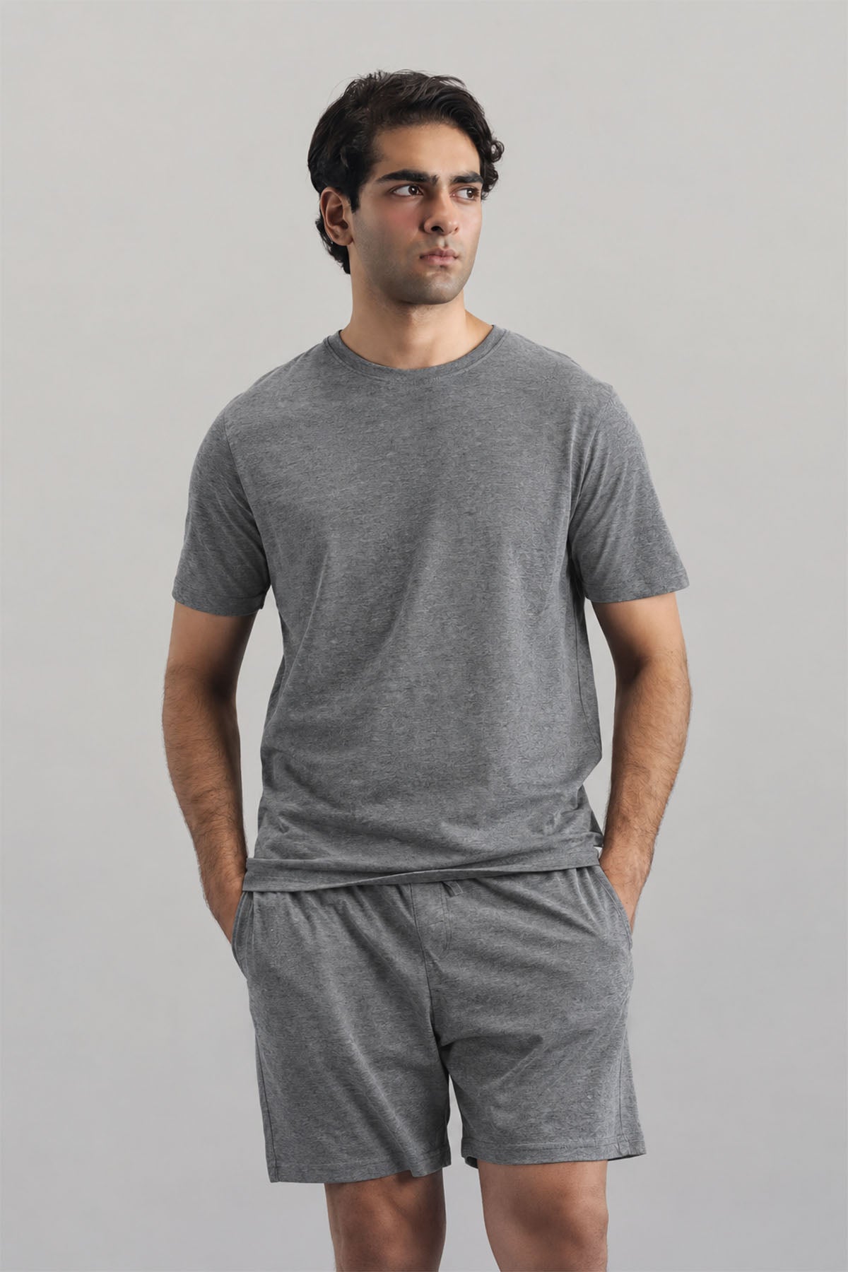 NIGHTSUIT - SHIRT AND SHORTS-100% SUPIMA COTTON