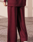 PLEATED WIDE LEG TROUSER CLOUDLUX