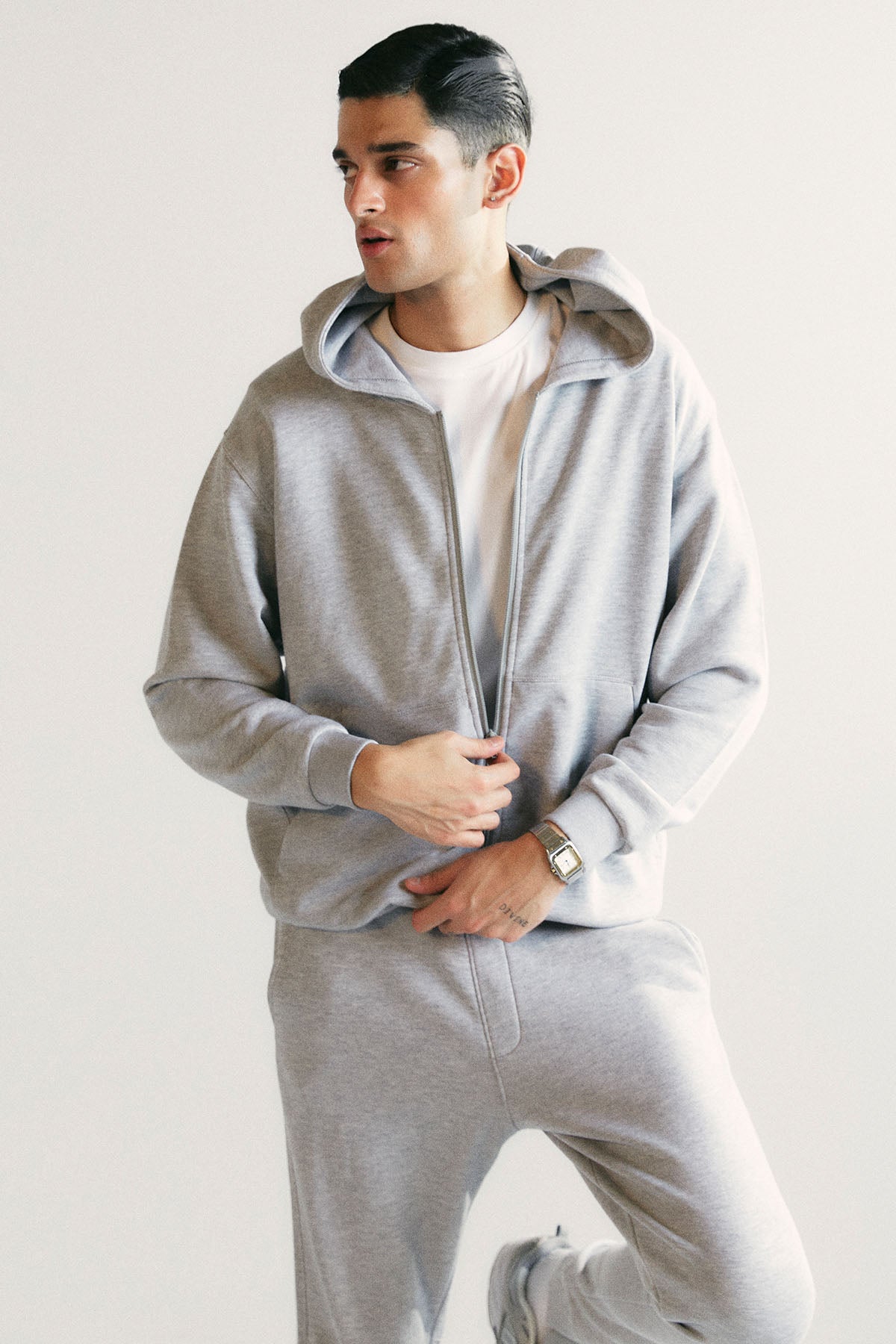 ZIP HOODIE JACKET - PIMA TERRY