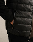 KNIT HYBRID JACKET