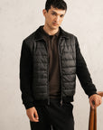 KNIT HYBRID JACKET
