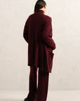 DEEP BURGUNDY KNIT SET