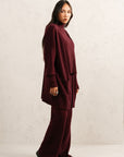 DEEP BURGUNDY KNIT SET