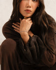 HIGH-NECK RIBBED KNIT SET