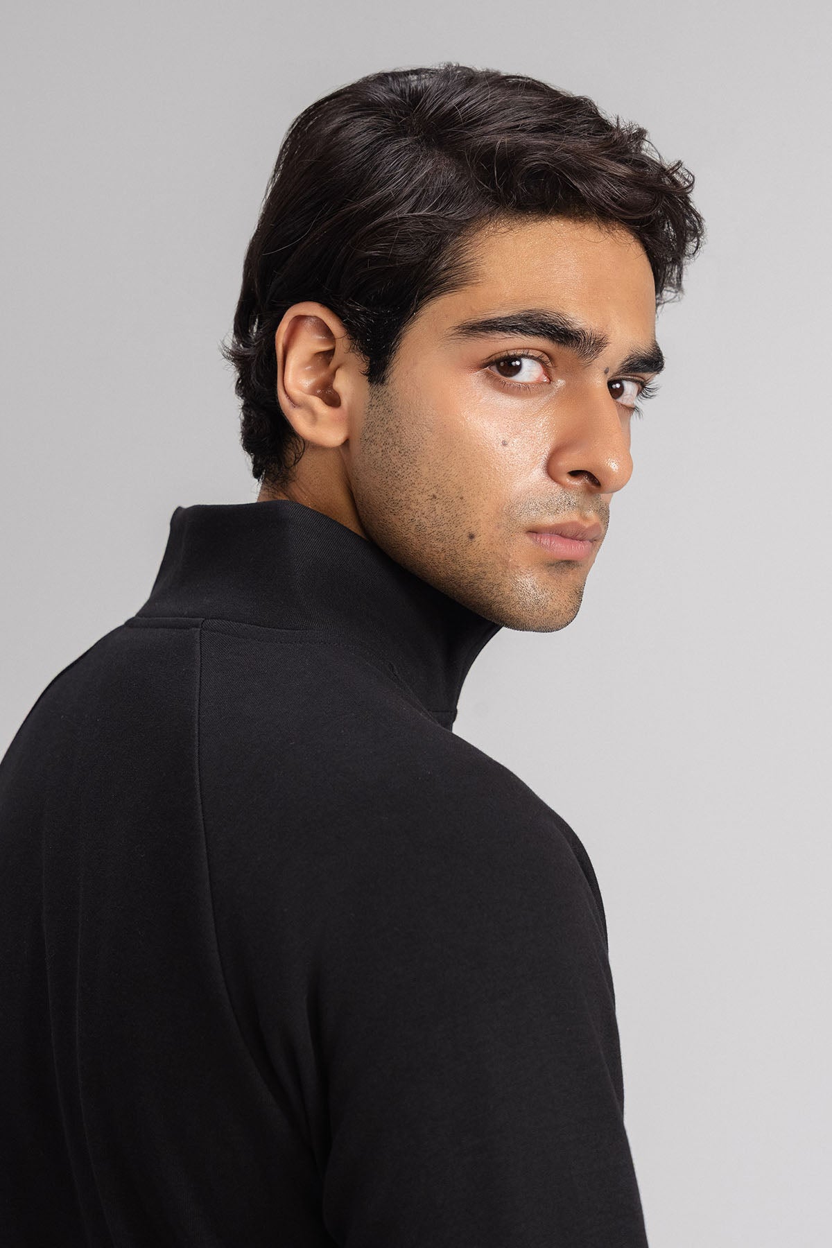 MEN QUARTER ZIP-DOUBLE KNIT