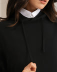 RELAXED LONG HOODIE-TERRY