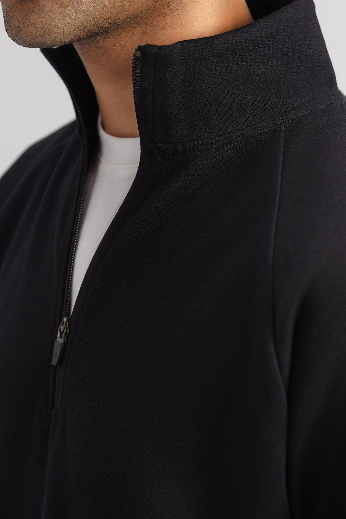 MEN QUARTER ZIP-DOUBLE KNIT