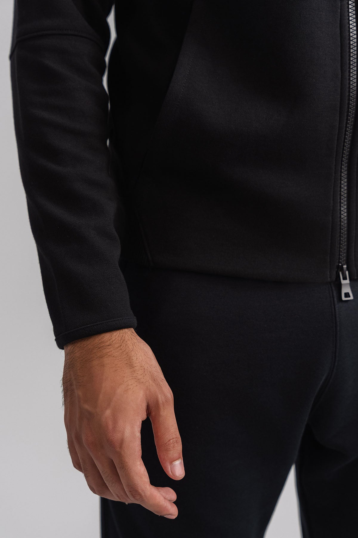 FULL ZIP HOODIE-DOUBLE KNIT
