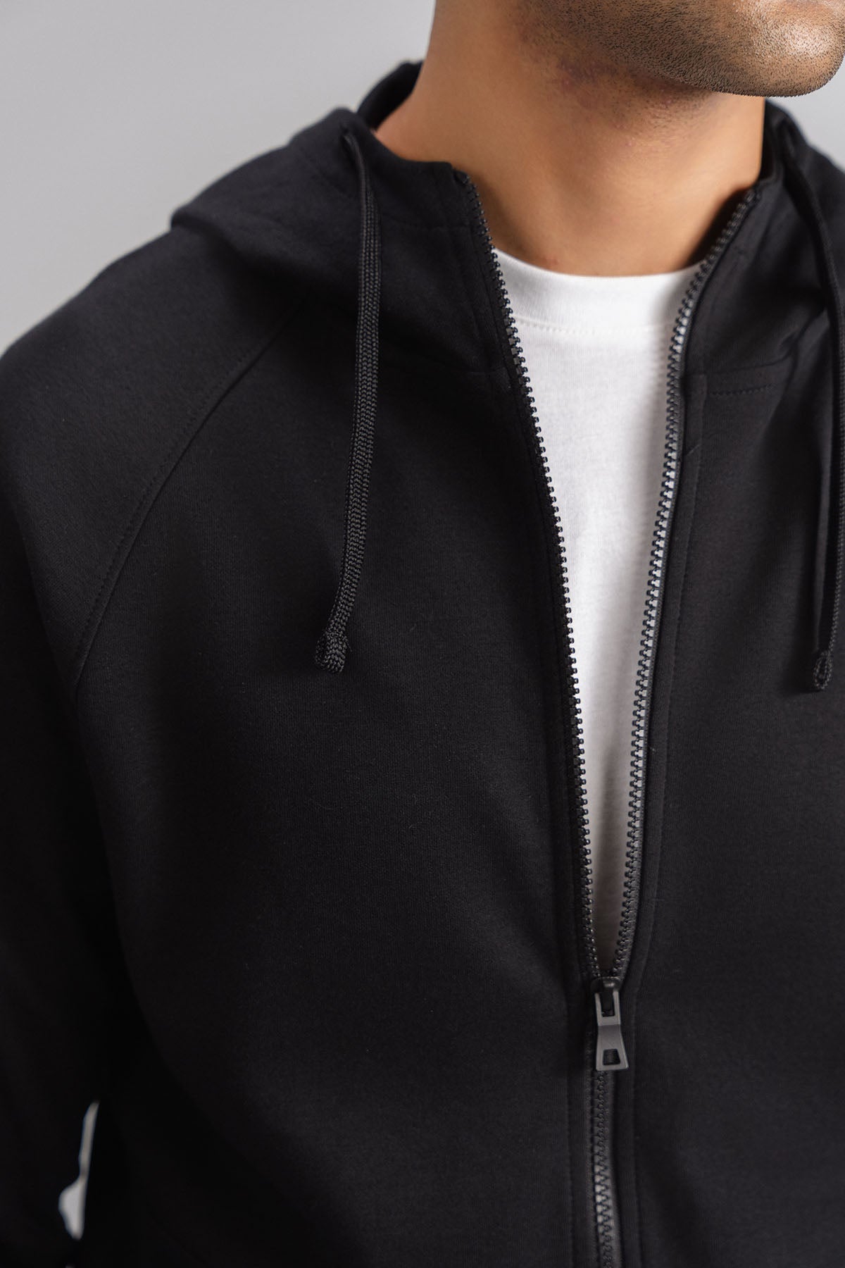 FULL ZIP HOODIE-DOUBLE KNIT
