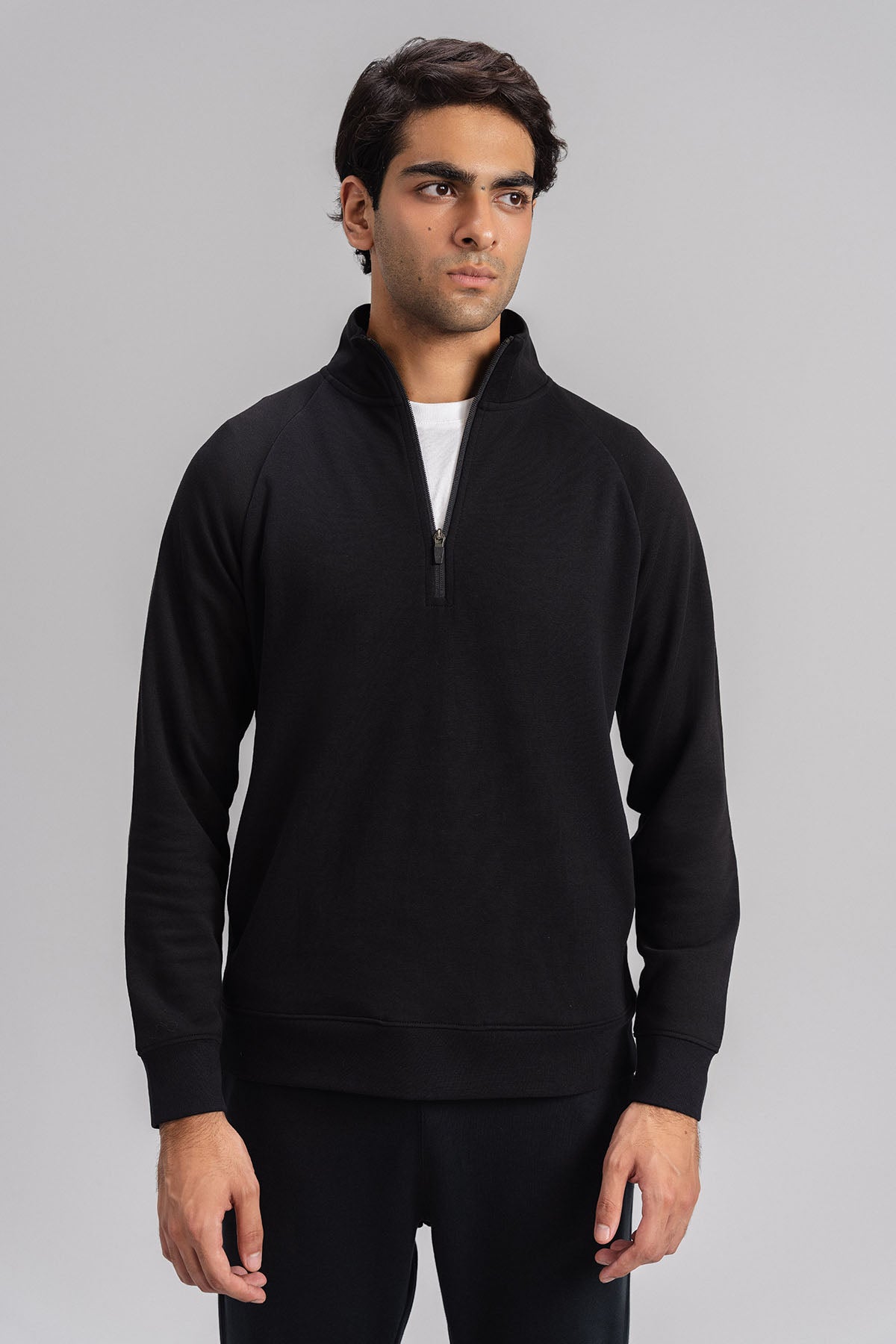 MEN QUARTER ZIP-DOUBLE KNIT