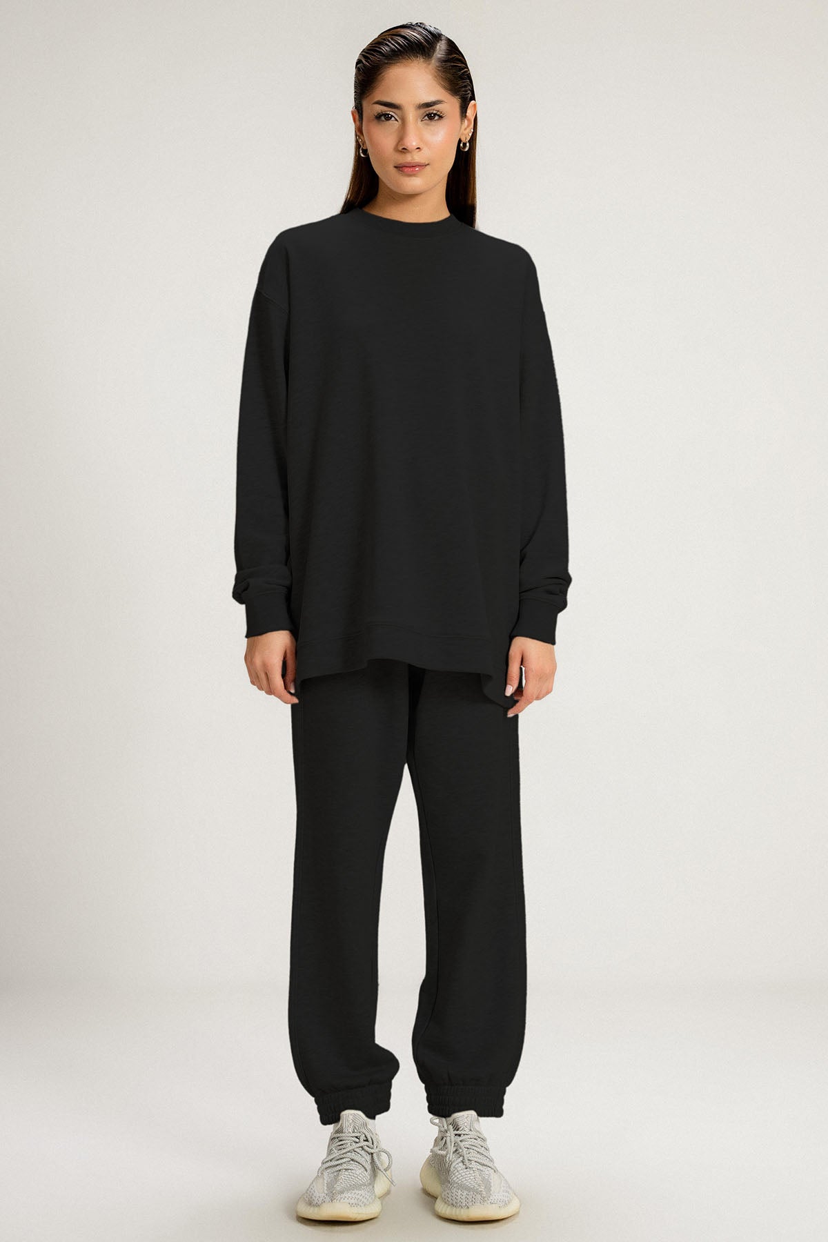 LONG SWEATSHIRT - PIMA TERY