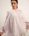 BALLOON SLEEVE POPLIN SHIRT