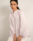 BALLOON SLEEVE POPLIN SHIRT