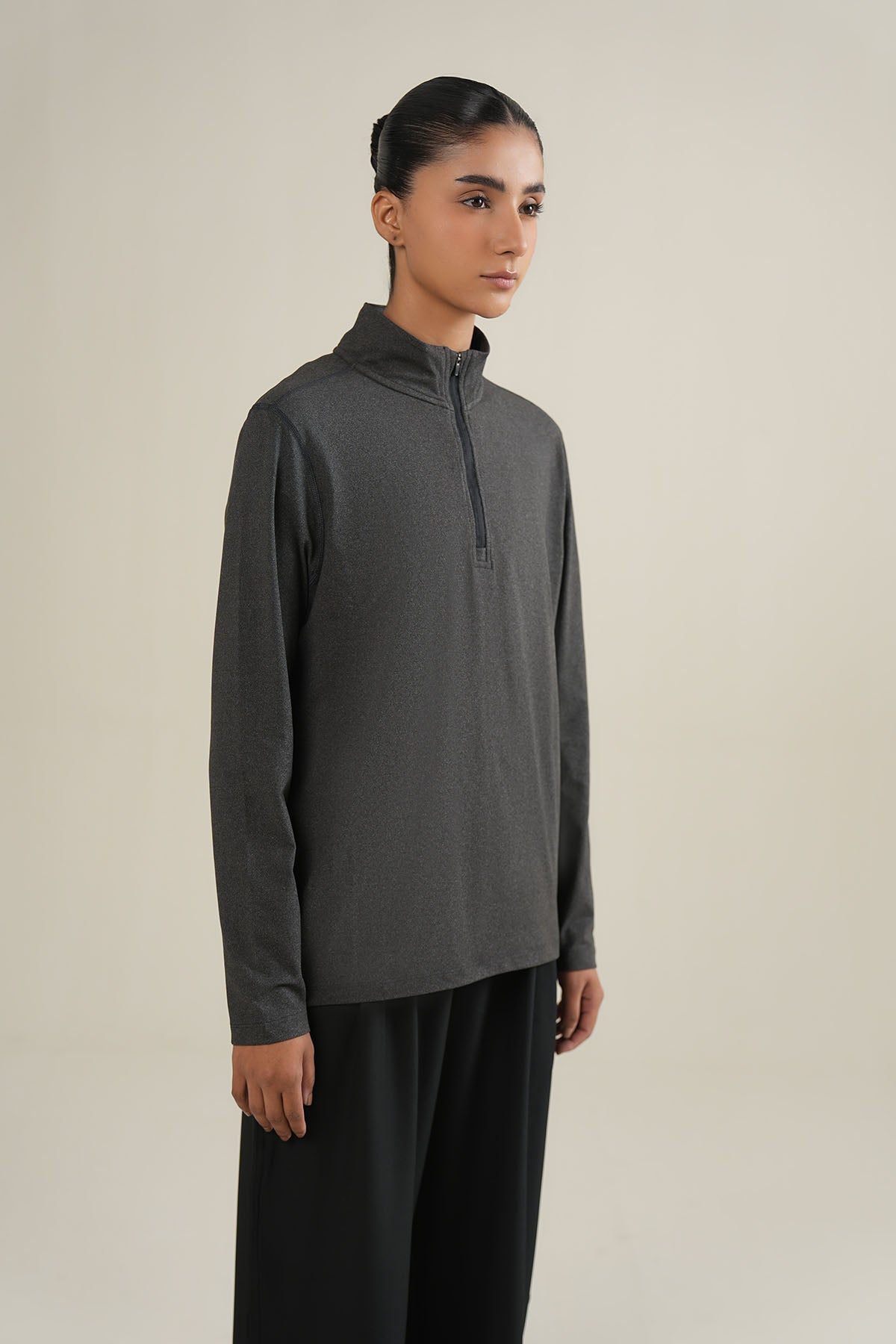 WOMEN TRAINING QUARTER ZIPPER