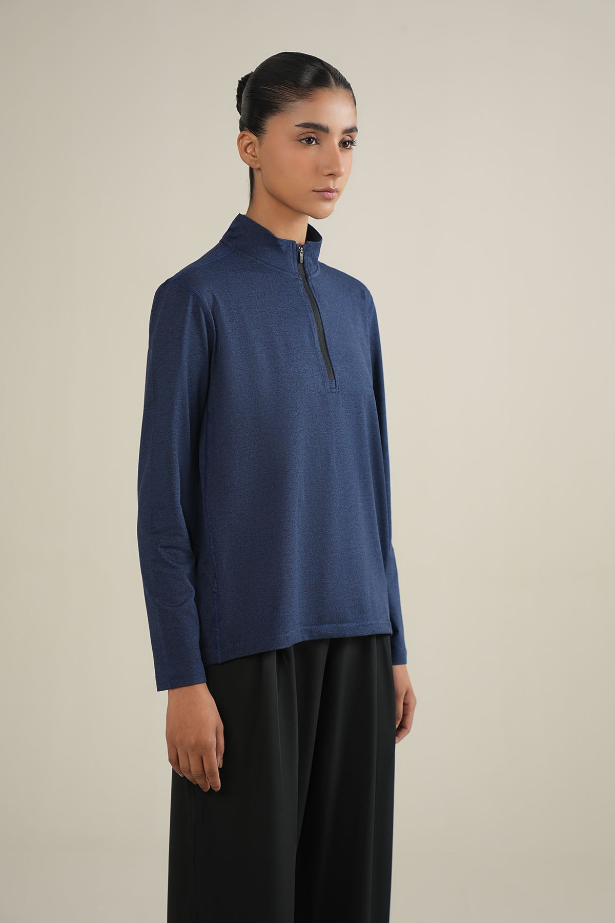 WOMEN TRAINING QUARTER ZIPPER