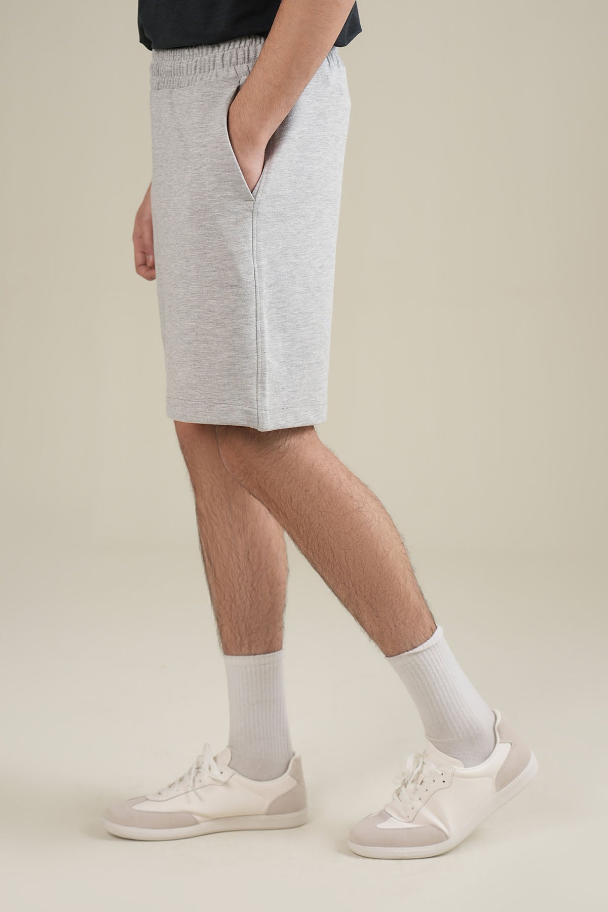 BASIC SHORTS-REGULAR DOUBLE KNIT