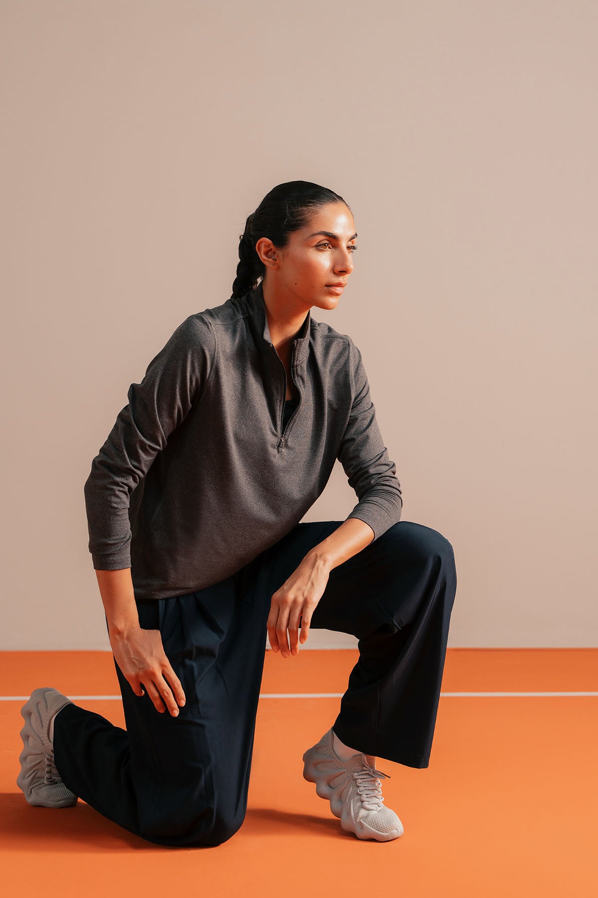 WOMEN TRAINING QUARTER ZIPPER