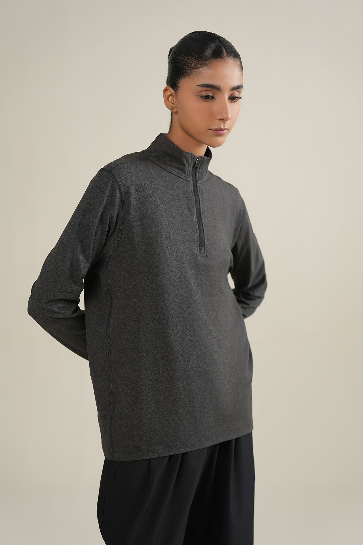 WOMEN TRAINING QUARTER ZIPPER