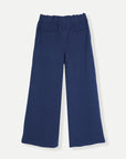 PLEATED WIDE LEG PANT-DOUBLE KNIT