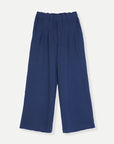 PLEATED WIDE LEG PANT-DOUBLE KNIT