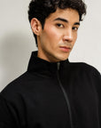 HALF ZIP SWEATSHIRT - PIMA FLEECE