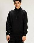 HALF ZIP SWEATSHIRT - PIMA FLEECE