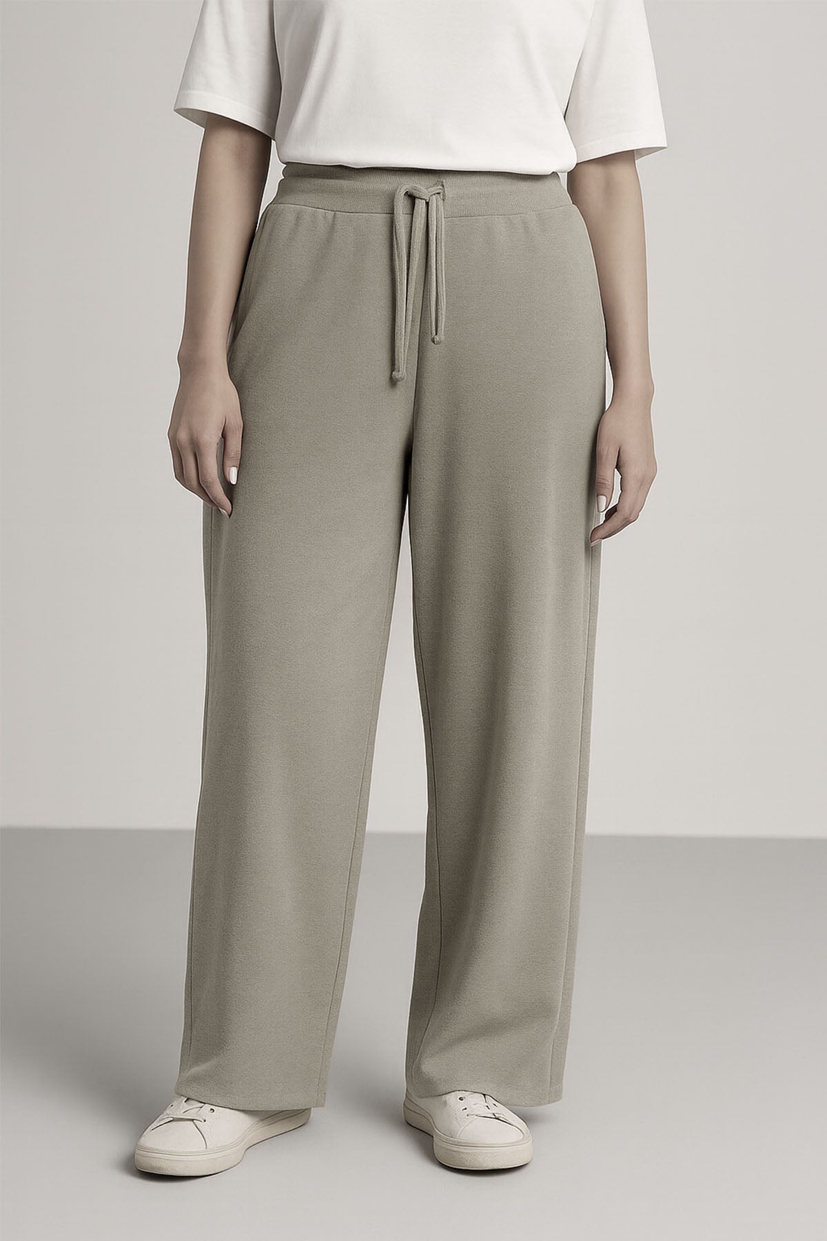MOVE WIDE TROUSERS-DOUBLE KNIT