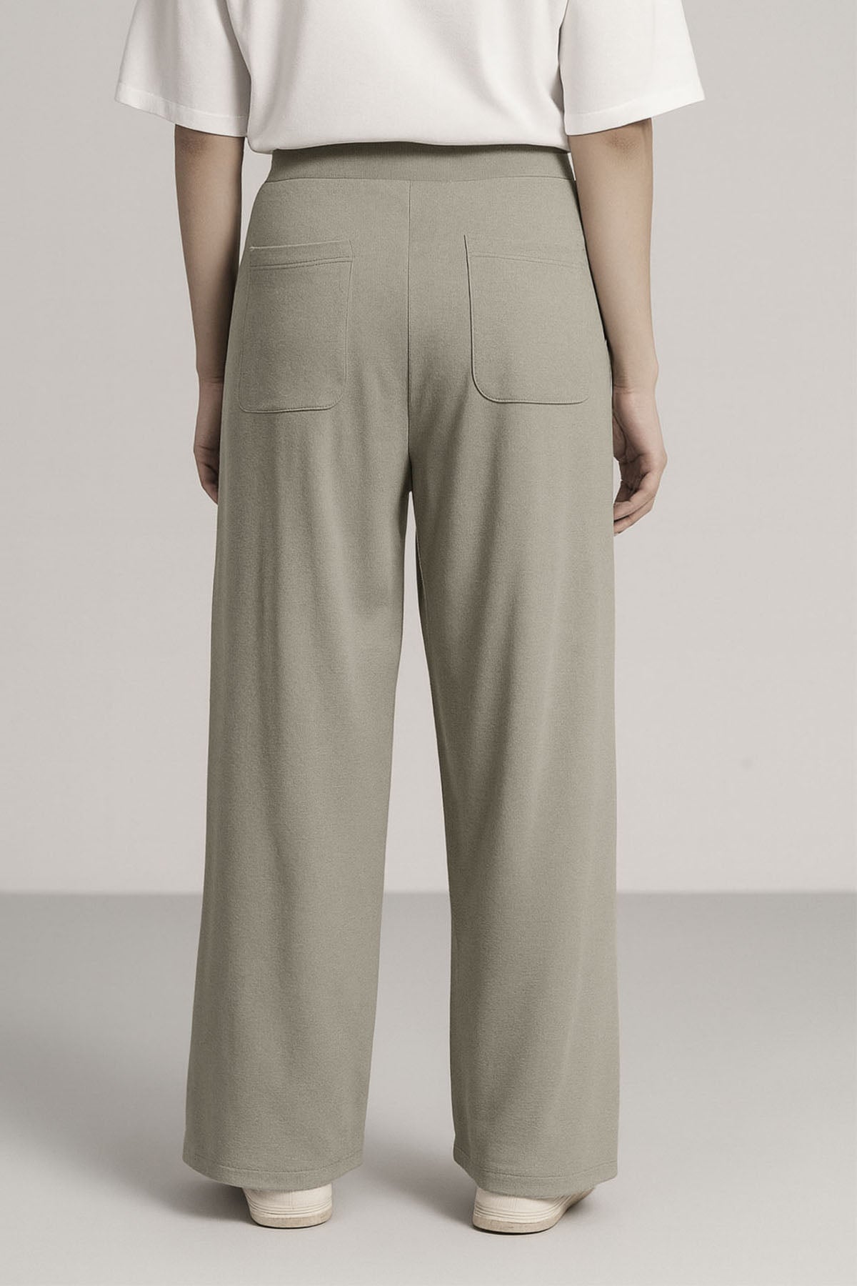 MOVE WIDE TROUSERS-DOUBLE KNIT