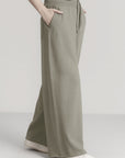 MOVE WIDE TROUSERS-DOUBLE KNIT