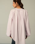 BALLOON SLEEVE POPLIN SHIRT