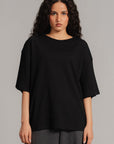 OVERSIZED-DOUBLE KNIT T-SHIRT